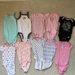 10 3-6 month one pieces